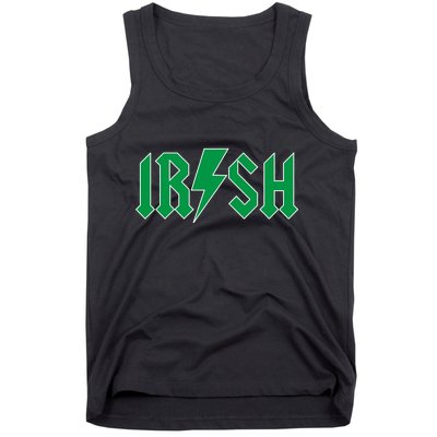 Irish Rocks Logo Music Parody St Patricks Day Tank Top