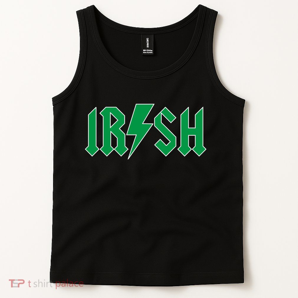 Irish Rocks Logo Music Parody St Patricks Day Tank Top