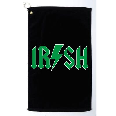 Irish Rocks Logo Music Parody St Patricks Day Golf Towel