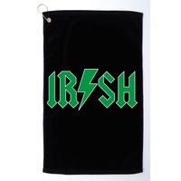 Irish Rocks Logo Music Parody St Patricks Day Golf Towel