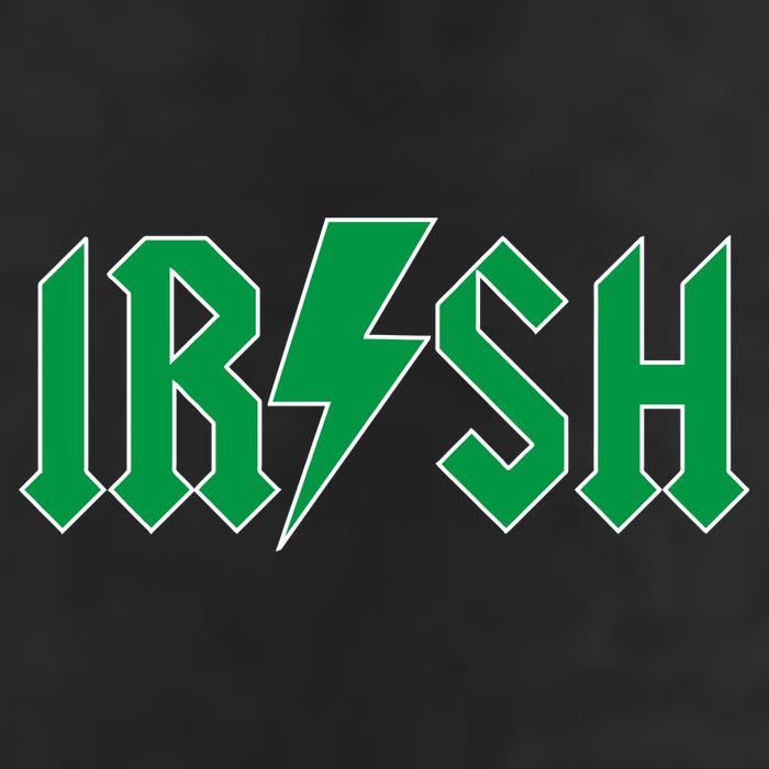 Irish Rocks Logo Music Parody St Patricks Day Golf Towel