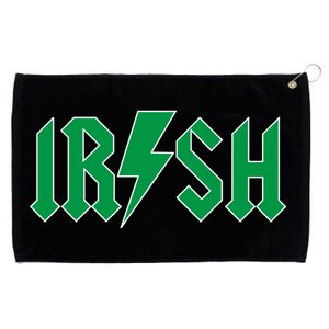 Irish Rocks Logo Music Parody St Patricks Day Grommeted Golf Towel