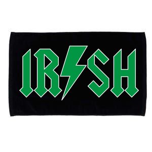 Irish Rocks Logo Music Parody St Patricks Day Microfiber Hand Towel