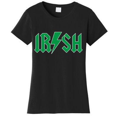 Irish Rocks Logo Music Parody St Patricks Day Women's T-Shirt