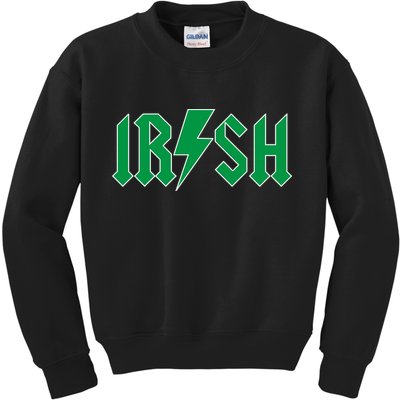 Irish Rocks Logo Music Parody St Patricks Day Kids Sweatshirt