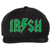 Irish Rocks Logo Music Parody St Patricks Day Wool Snapback Cap