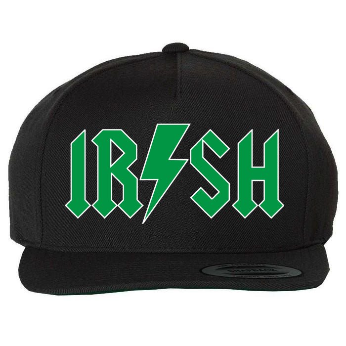 Irish Rocks Logo Music Parody St Patricks Day Wool Snapback Cap