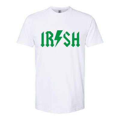 Irish Rocks Logo Music Parody St Patricks Day Softstyle® CVC T-Shirt