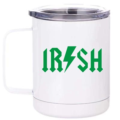 Irish Rocks Logo Music Parody St Patricks Day 12 oz Stainless Steel Tumbler Cup