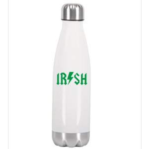 Irish Rocks Logo Music Parody St Patricks Day Stainless Steel Insulated Water Bottle