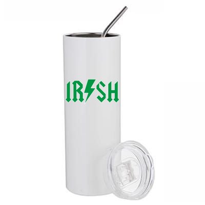 Irish Rocks Logo Music Parody St Patricks Day Stainless Steel Tumbler