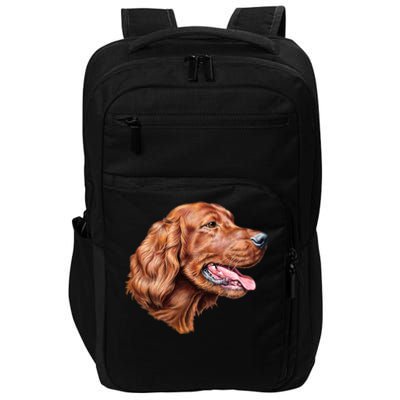 Irish Setter Portrait Impact Tech Backpack