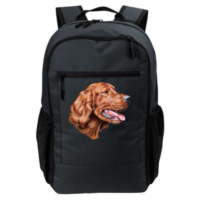 Irish Setter Portrait Daily Commute Backpack