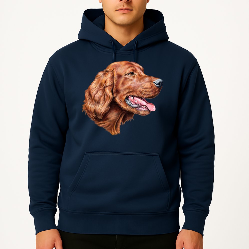 Irish Setter Portrait Hoodie