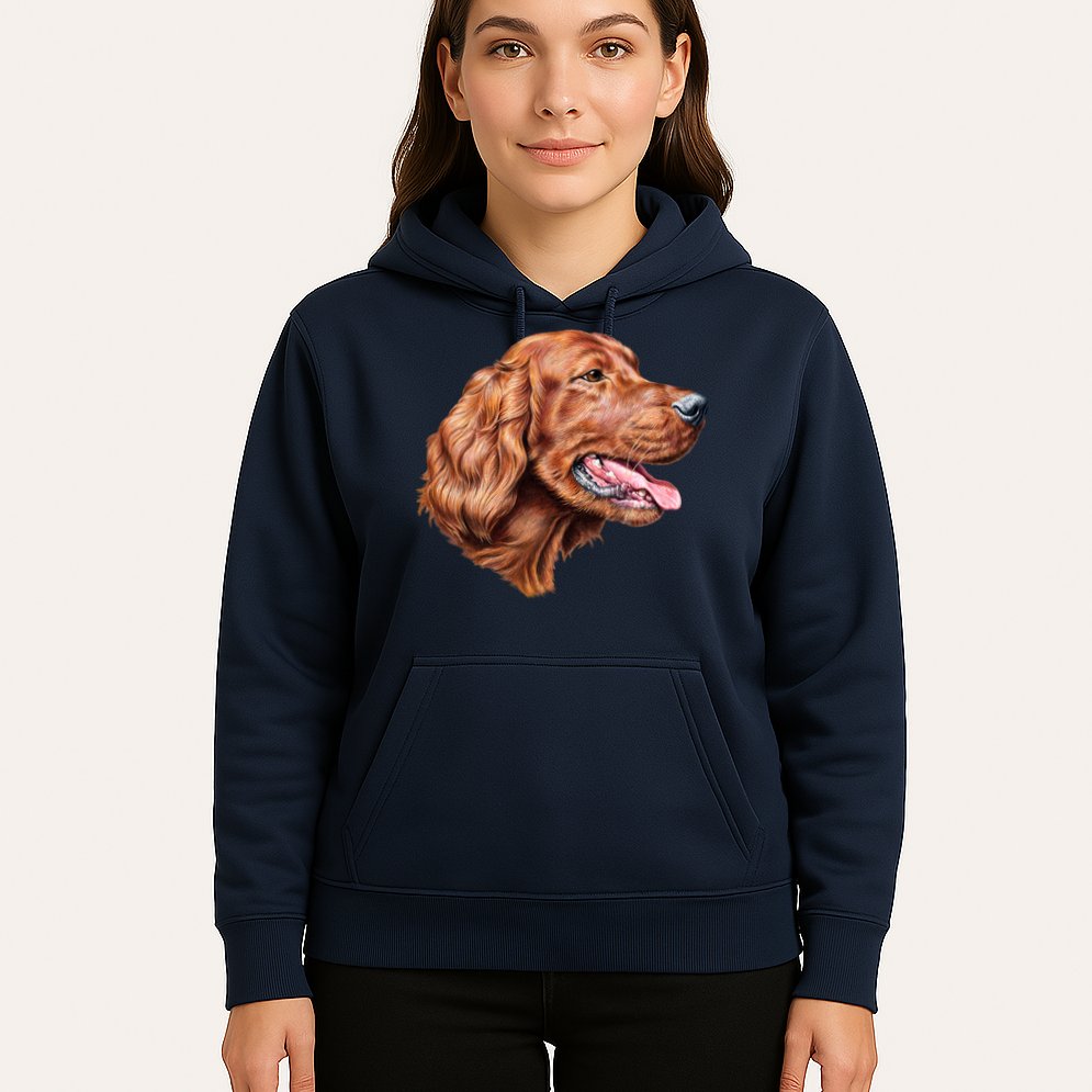 Irish Setter Portrait Hoodie