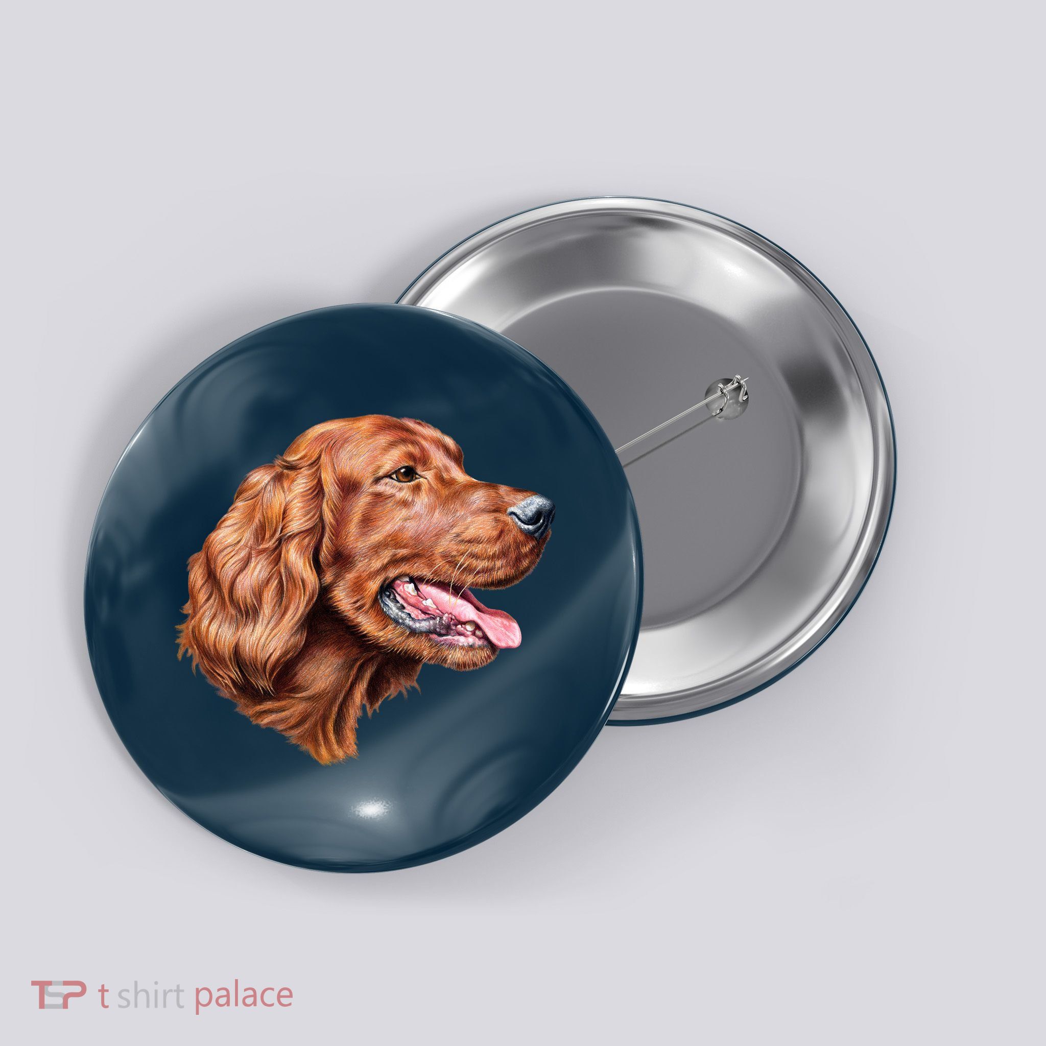 Irish Setter Portrait Button