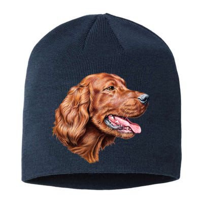 Irish Setter Portrait Sustainable Beanie