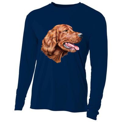 Irish Setter Portrait Cooling Performance Long Sleeve Crew