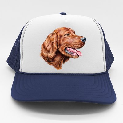 Irish Setter Portrait Trucker Hat