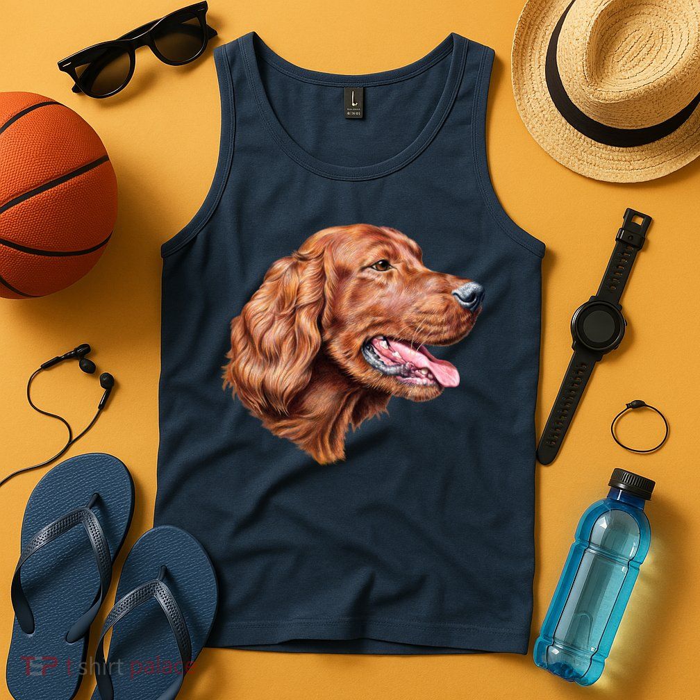 Irish Setter Portrait Tank Top