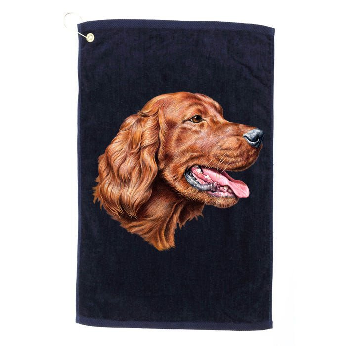 Irish Setter Portrait Golf Towel