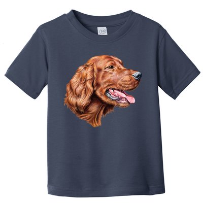 Irish Setter Portrait Toddler T-Shirt