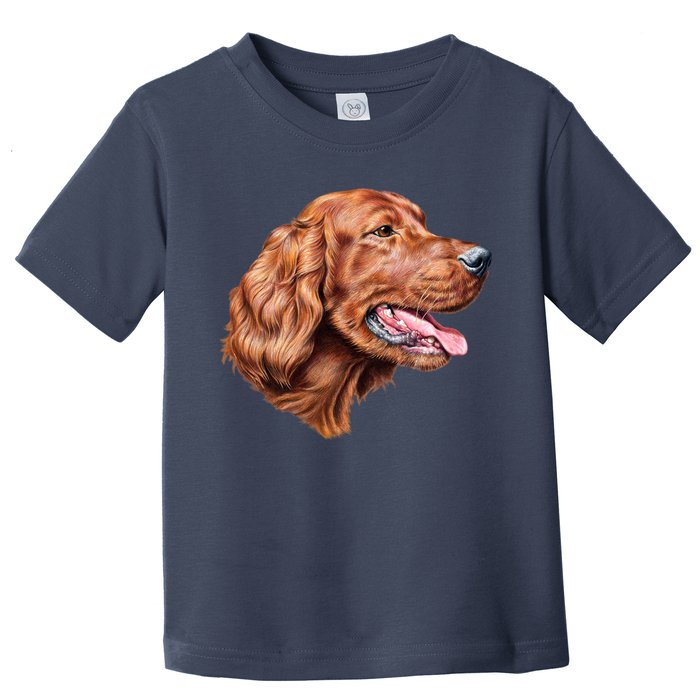 Irish Setter Portrait Toddler T-Shirt