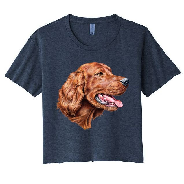 Irish Setter Portrait Crop Top