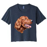 Irish Setter Portrait Crop Top