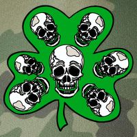 Irish Shamrock Clover Skulls Legacy Tie Dye Trucker Hat