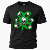 Irish Shamrock Clover Skulls Performance Shirt