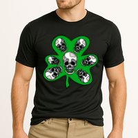 Irish Shamrock Clover Skulls Performance Shirt