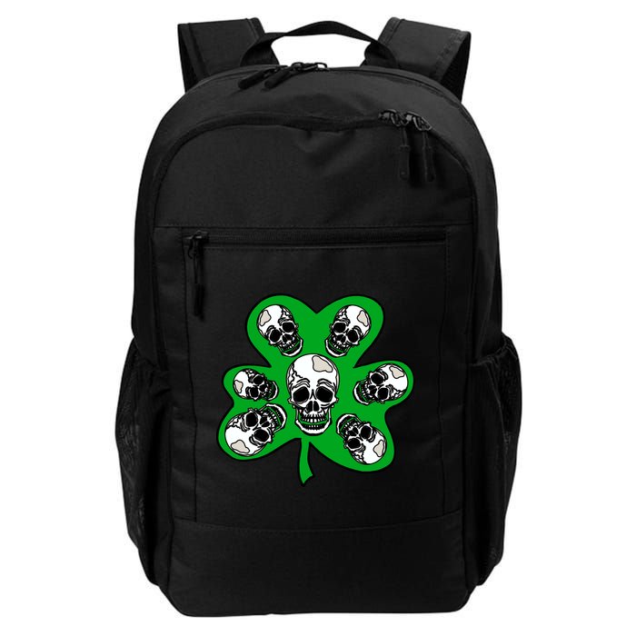Irish Shamrock Clover Skulls Backpack