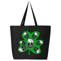 Irish Shamrock Clover Skulls 25L Jumbo Tote