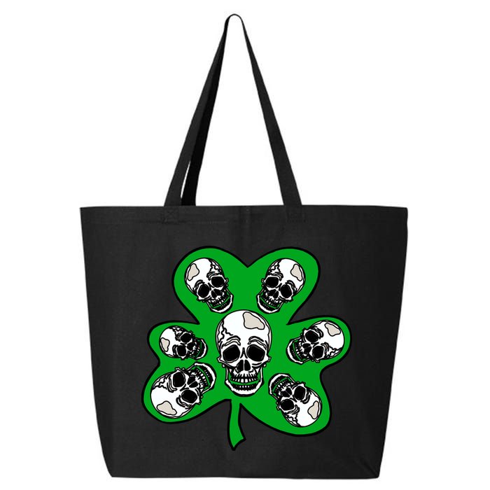 Irish Shamrock Clover Skulls 25L Jumbo Tote