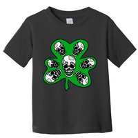 Irish Shamrock Clover Skulls Toddler T-Shirt