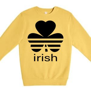 Irish Shamrock Logo Premium Crewneck Sweatshirt