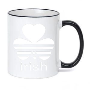 Irish Shamrock Logo 11oz Black Color Changing Mug