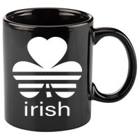 Irish Shamrock Logo 11oz C Handle Ceramic Mug