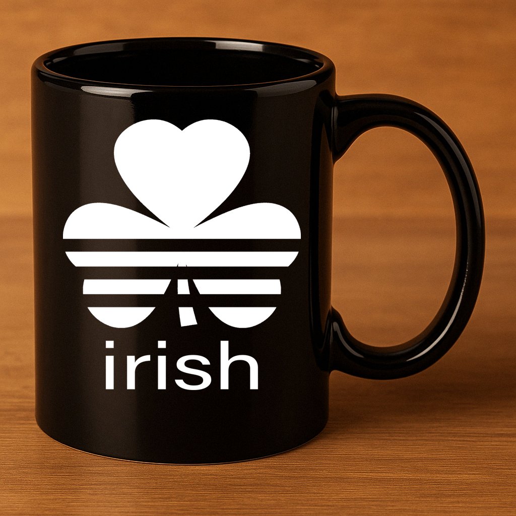 Irish Shamrock Logo 11oz C Handle Ceramic Mug
