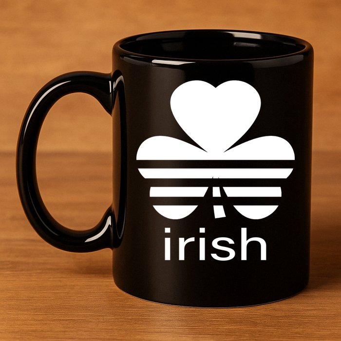 Irish Shamrock Logo 11oz C Handle Ceramic Mug