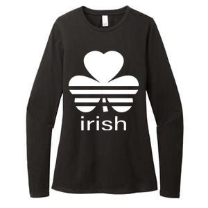 Irish Shamrock Logo Womens CVC Long Sleeve Shirt