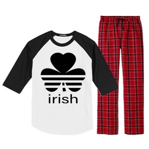 Irish Shamrock Logo Raglan Sleeve Pajama Set