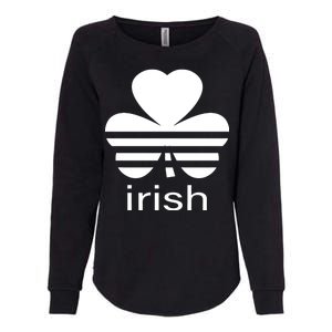 Irish Shamrock Logo Womens California Wash Sweatshirt