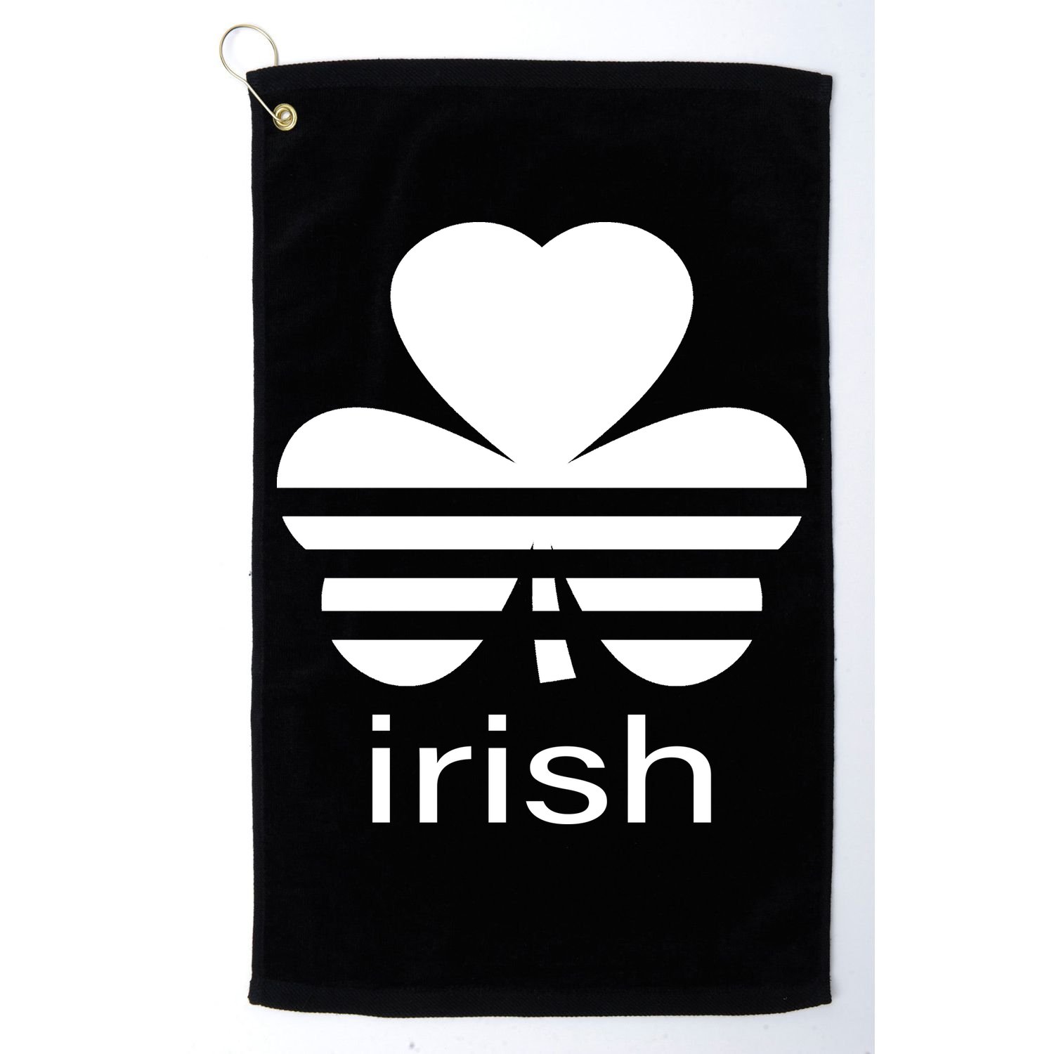Irish Shamrock Logo Golf Towel