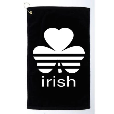 Irish Shamrock Logo Platinum Collection Golf Towel