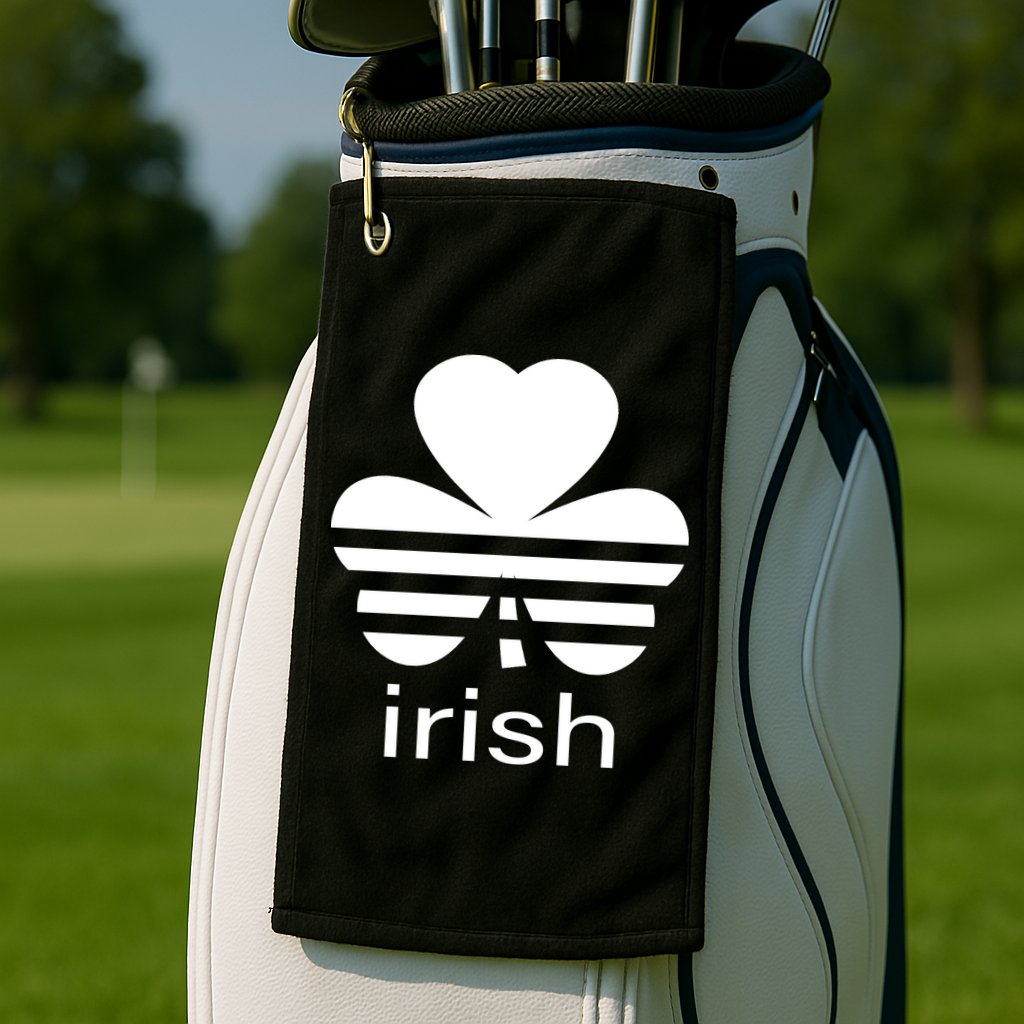 Irish Shamrock Logo Golf Towel