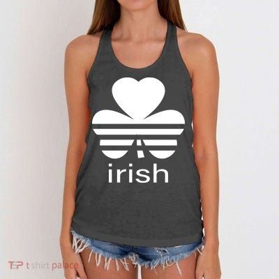 Irish Shamrock Logo Women's Knotted Racerback Tank