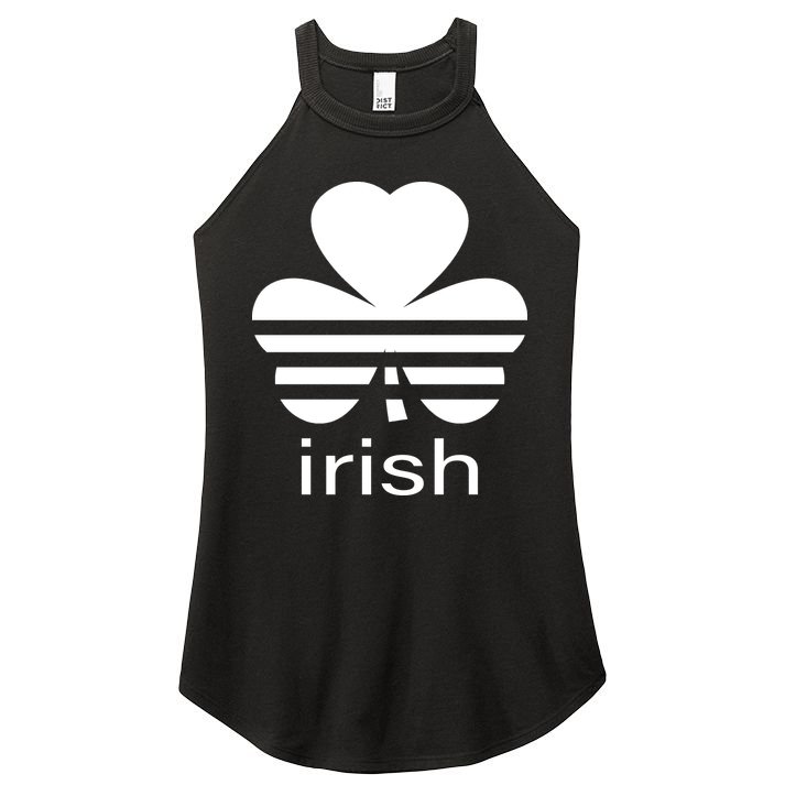 Irish Shamrock Logo Women's Perfect Tri Rocker Tank
