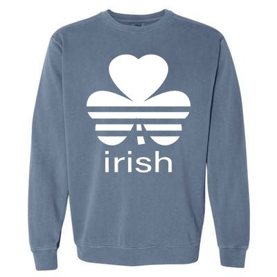 Irish Shamrock Logo Garment-Dyed Sweatshirt